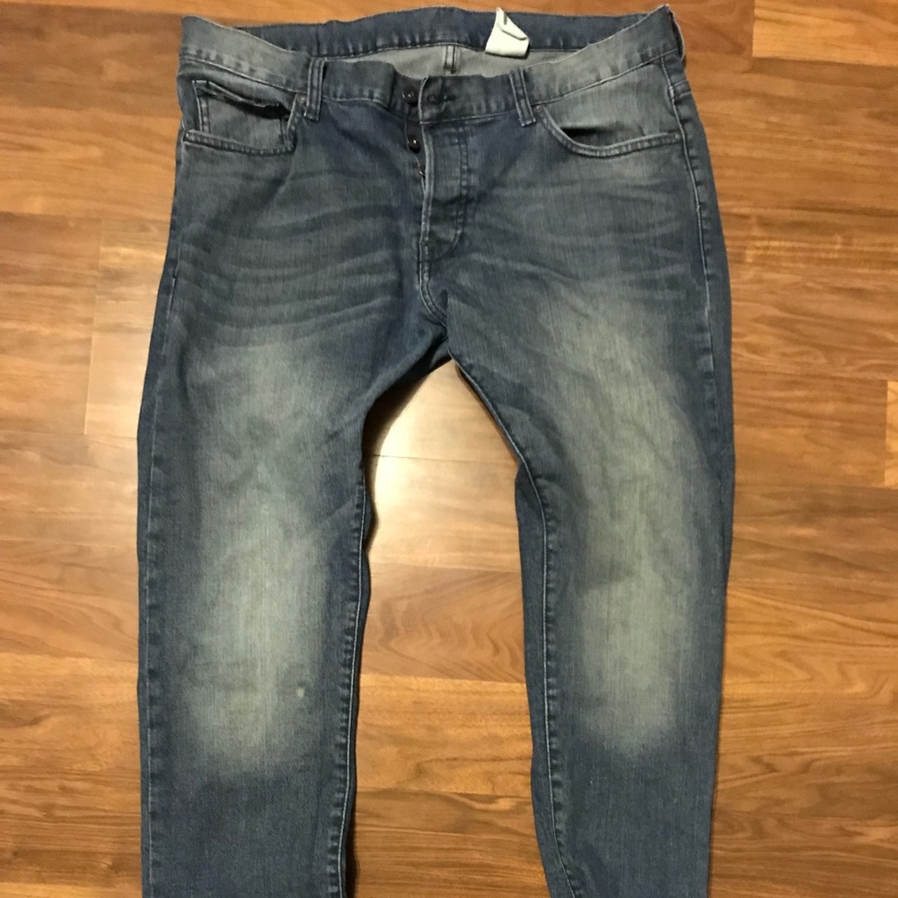 H&M slim fit, low waisted jeans